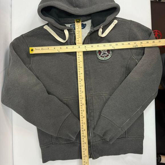 Polo Ralph Lauren Vintage PRL1 Bleecker NY Small Heavy Thermal Hoodie Full Zip - Picture 5 of 5